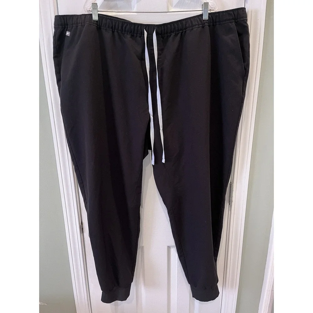 FIGS Technical Men's Tansen Jogger Scrub Pants 6XL/T Black Medical Nurse